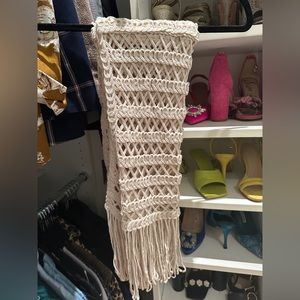 NWT Zara Crochet Fringe Stretchy Skirt